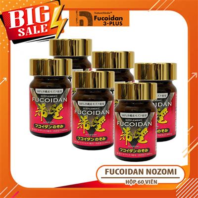 Combo 6 hộp Fucoidan Nozomi. Mỗi hộp 150 viên