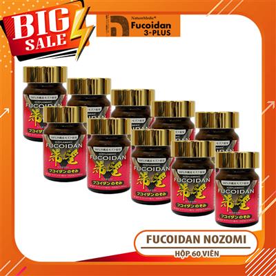 Combo 10 hộp Fucoidan Nozomi. Mỗi hộp 150 viên